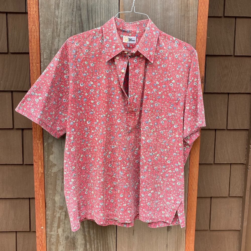 Reyn Spooner Hawaiian Traditions Floral Print Shirt Size XL